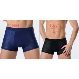 Ice silk men's underwear mesh boxer (Option: Set3-XL)