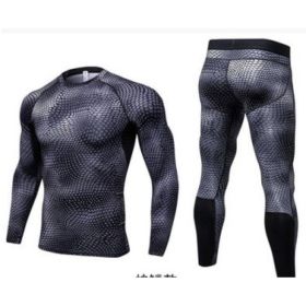 Men's Casual And Comfortable Compression Muscle Gym Shorts (Option: Snakes-L-Long)