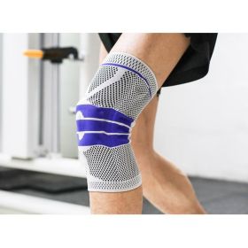 Sports Running Fitness Protection Knee Pads Brace Strap (Option: Gray apair-L)