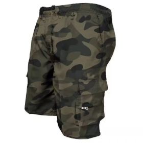 Men's Casual Work Pants Loose Summer (Option: Camouflage Green-S)