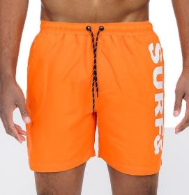 Surf&Beach Swim Shorts (Color: Orange, size: XL)