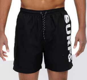 Surf&Beach Swim Shorts (Color: Black, size: 2XL)