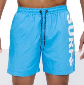 Surf&Beach Swim Shorts (Color: Blue, size: L)